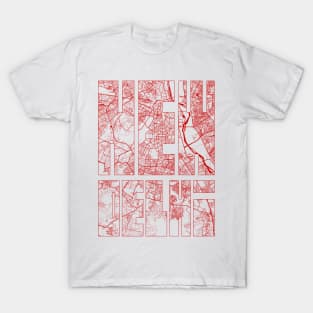 New Delhi, India City Map Typography - Oriental T-Shirt